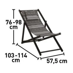 Klappsessel Timbore Holz Schwarz Mit Verstellbarer Rückenlehne -Gartenpflege Geschäft 048124993620 VM01 081020 L
