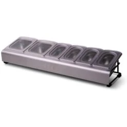 Ooni Pizzabelag-Station Schwarz-Edelstahl