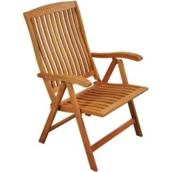 Indoba® Hochlehner Sun Flair Holz Natur Mit Armlehnen 2er Set FSC® -Gartenpflege Geschäft 105201 11001300 3