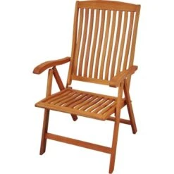 Indoba® Hochlehner Sun Flair Holz Natur Mit Armlehnen 2er Set FSC® -Gartenpflege Geschäft 105201 11001300 5