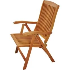 Indoba® Hochlehner Sun Flair Holz Natur Mit Armlehnen 2er Set FSC® -Gartenpflege Geschäft 105201 11001300 6