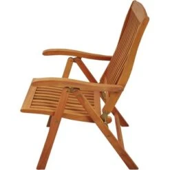 Indoba® Hochlehner Sun Flair Holz Natur Mit Armlehnen 2er Set FSC® -Gartenpflege Geschäft 105201 11001300 7