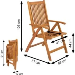 Indoba® Gartenstuhl Bangor 2er-Set FSC® -Gartenpflege Geschäft 105205 11001300 17