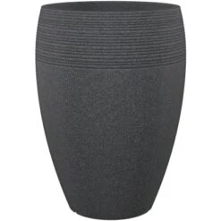 Scheurich Pflanzgefäß Lineo High Ø 39 Cm Schwarz Granit