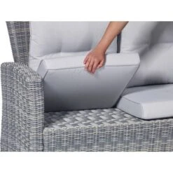 Lounge-Set Mit Esstisch Vermont 5-teilig Polyrattan Links Wave Cliff -Gartenpflege Geschäft 124987216 A01 240718 RET01