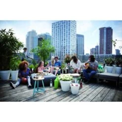 Elho Blumentopf Loft Urban Mit Rollen Ø 40 Cm Weiß -Gartenpflege Geschäft 1357573 4667 4