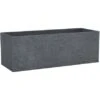 Scheurich Pflanzgefäß C-Cube Long 80 Cm Stony Black -Gartenpflege Geschäft 1461367 4357 240 80 1