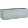 Scheurich Pflanzgefäß C-Cube Long 80 Cm Stony Grey -Gartenpflege Geschäft 1461375 4357 240 80 1