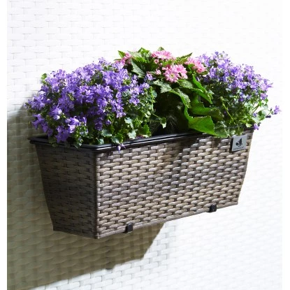 Gartenfreude Balkonkasten 50 Cm X 19 Cm Cappuccino Mit Bewässerungssystem 4 Gartenfreude Balkonkasten 50 Cm X 19 Cm Cappuccino Mit Bewässerungssystem – Bild 2