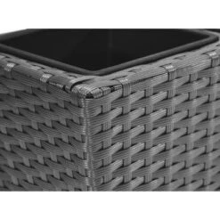 Gartenfreude Balkonkasten Polyrattan Inkl. Aufhängung 47 Cm X 17 Cm Grau 2 Stück -Gartenpflege Geschäft 159823 4655 3