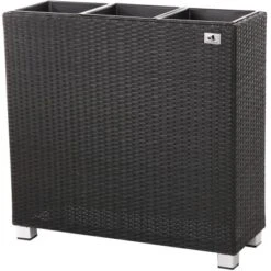 Gartenfreude Raumteiler Pflanzkübel 76 Cm X 26 Cm Anthrazit Mit Alu-Füßen