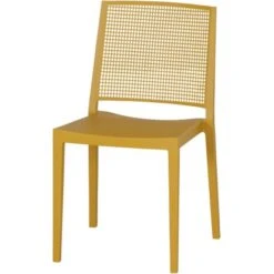 Gartenpflege Geschäft 37 Siena Garden Square Stapelstuhl 56 Cm X 46 Cm X 80 Cm Mustard