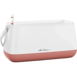 Lechuza Pflanzgefäß Yula Pflanztasche 38 Cm X 17 Cm X 33 Cm Weiß-Pearl Rose