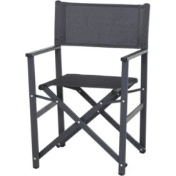 Gartenpflege Geschäft 24 Siena Garden Paulo Regiesessel Matt Anthrazit -Silber-Schwarz Gestell Aluminium