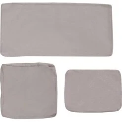 (Ersatz-)Kissenhüllen-Set Für Noralee Sofa-Lounge-Set Grau 3-teilig