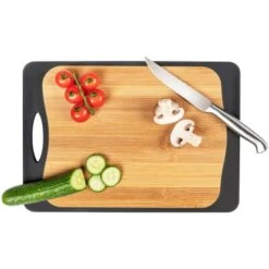 Wenko Schneidebrett Kombi Mit Griff Und Saftrille 33 Cm X 23 Cm Schwarz -Gartenpflege Geschäft 4008838371190 1068 10