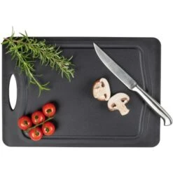 Wenko Schneidebrett Kombi Mit Griff Und Saftrille 33 Cm X 23 Cm Schwarz -Gartenpflege Geschäft 4008838371190 1068 11