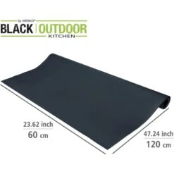 Wenko Spritzschutzmatte Suma 120 Cm X 60 Cm Wasserfest Und Abwischbar Schwarz -Gartenpflege Geschäft 4008838383100 1068 03
