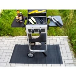 Wenko Spritzschutzmatte Suma 120 Cm X 60 Cm Wasserfest Und Abwischbar Schwarz -Gartenpflege Geschäft 4008838383100 1068 06