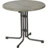 Acamp Tisch Piazza Ø 80 Cm Anthrazit-Cemento -Gartenpflege Geschäft 4013556566285 4535 01