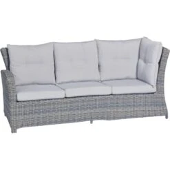 Lounge-Set Mit Esstisch Vermont 5-teilig Polyrattan Links Wave Cliff -Gartenpflege Geschäft 4048124987216 S07 101120