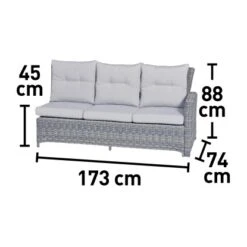 Lounge-Set Mit Esstisch Vermont 5-teilig Polyrattan Links Wave Cliff -Gartenpflege Geschäft 4048124987216 VM01 250920