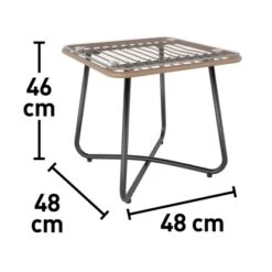 Balkonmöbel-Set Willmar 3-teilig Polyrattan Beige -Gartenpflege Geschäft 4048124997611 VM 02
