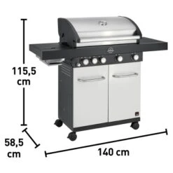 Jamestown 4-Brenner Gasgrill Maddox -Gartenpflege Geschäft 4048126602513 VM 01