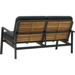 Lounge-Set Olary 4-teilig Akazienholz Schwarz -Gartenpflege Geschäft 4048126617562 40