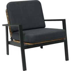 Lounge-Set Olary 4-teilig Akazienholz Schwarz -Gartenpflege Geschäft 4048126617562 50