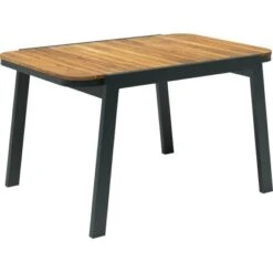 Lounge-Set Olary 4-teilig Akazienholz Schwarz -Gartenpflege Geschäft 4048126617562 70