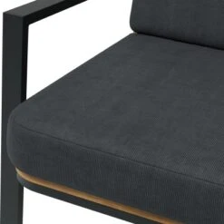 Lounge-Set Olary 4-teilig Akazienholz Schwarz -Gartenpflege Geschäft 4048126617562 90