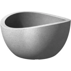 Scheurich Pflanzschale Wave Globe Bowl Ø 39 Cm Stony Grey