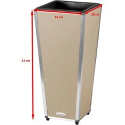 Amare Blumentopf Pur Fiberglas Design 28 Cm X 28 Cm X 61 Cm Beige 16 Amare Blumentopf Pur Fiberglas Design 28 Cm X 28 Cm X 61 Cm Beige -Gartenpflege Geschäft 4251083908233 4655 6