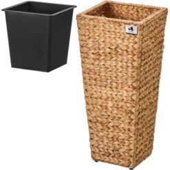 Gartenfreude Blumentopf Wasserhyazinthe 28 X 28 X 60 Cm Natur Kunststoffeinsatz -Gartenpflege Geschäft 4251083910410 4655 2