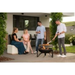 Westmann Premium Grill Feuerstelle Inkl. Grillrost Ø 70 Cm X 75 Cm Schwarz -Gartenpflege Geschäft 4260280773407 1741 AB 04