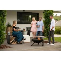 Westmann Premium Grill Feuerstelle Inkl. Grillrost Ø 70 Cm X 75 Cm Schwarz -Gartenpflege Geschäft 4260280773407 1741 AB 06