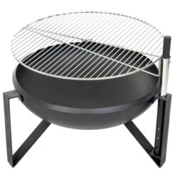 Westmann Premium Grill Feuerstelle Inkl. Grillrost Ø 70 Cm X 75 Cm Schwarz