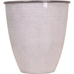Metall-Vase Ø 32 Cm X 37 Cm Hellgrau