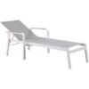 Sonnenliege Richmond Weiß/Teak 1 Sonnenliege Richmond Weiß/Teak -Gartenpflege Geschäft 473684 3271 48