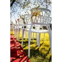 Veba Stapelstuhl Webb Weiß -Gartenpflege Geschäft 520279 11006600 4