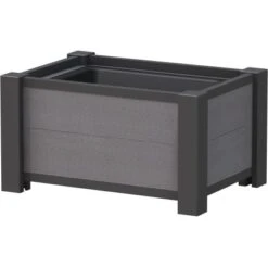 WPC Pflanzkasten 72 Cm X 52 Cm X 40 Cm Anthrazit