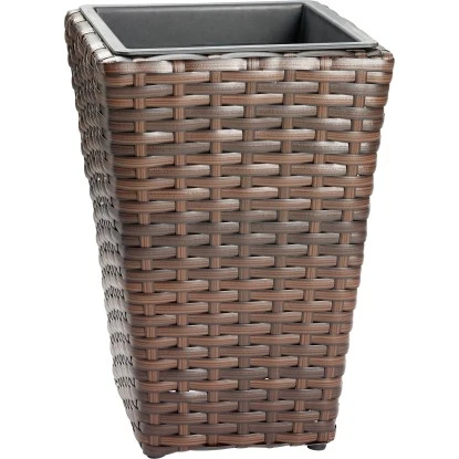 Pflanzsäule 40 Cm X 28 Cm X 28 Cm Braun 3 Pflanzsäule 40 Cm X 28 Cm X 28 Cm Braun