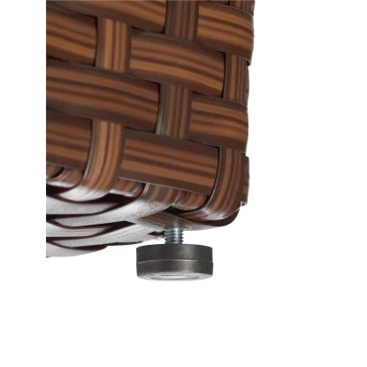 Pflanzsäule 40 Cm X 28 Cm X 28 Cm Braun 4 Pflanzsäule 40 Cm X 28 Cm X 28 Cm Braun – Bild 2