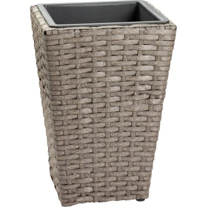 Pflanzsäule 40 Cm X 28 Cm X 28 Cm Grau 3 Pflanzsäule 40 Cm X 28 Cm X 28 Cm Grau