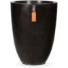 Capi Pflanztopf Lux Outdoor Elegant Niedrig I Ø 26 Cm X 36 Cm Schwarz -Gartenpflege Geschäft 586181 4091 1