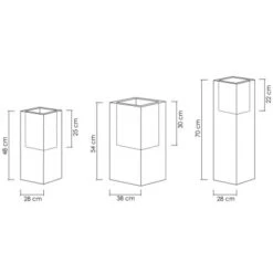 Scheurich Pflanzgefäß C-Cube High Ø 26 Cm Stony Grey 17 Scheurich Pflanzgefäß C-Cube High Ø 26 Cm Stony Grey -Gartenpflege Geschäft 6044770 4357 240 70 8