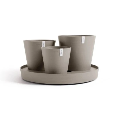 Ecopots Pflanztopf Dubai Braungrau 56 Cm X 30 Cm 3 Ecopots Pflanztopf Dubai Braungrau 56 Cm X 30 Cm