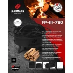 Landmann Feuerkorb Und Grill Industrial Design 2in1 Schwarz FP-III-780BKXX 5 Landmann Feuerkorb Und Grill Industrial Design 2in1 Schwarz FP-III-780BKXX -Gartenpflege Geschäft 698986 011011100 01
