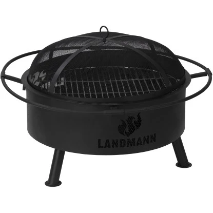 Landmann Feuerkorb Und Grill Industrial Design 2in1 Schwarz FP-III-780BKXX 3 Landmann Feuerkorb Und Grill Industrial Design 2in1 Schwarz FP-III-780BKXX